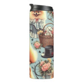 Illustration des niedlichen Spitzes Thermosbecher (Nach rechts gedreht)