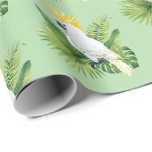 Illustration des Papageien Kakadu Geschenkpapier (Rolleneckpunkt)