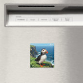 Illustration des Papageientauchers am Meer   Magnet (In Situ (Geschirrspüler))