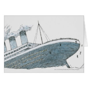 Illustration des Passagiers fallend vom