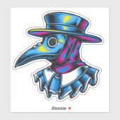 Illustration des Pestärzts Aufkleber (Blatt)