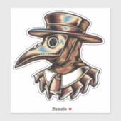 Illustration des Pestärzts Aufkleber (Blatt)