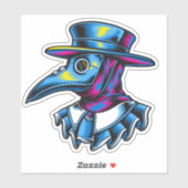 Illustration des Pestärzts Aufkleber (Blatt)