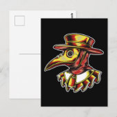 Illustration des Pestärzts Postkarte (Vorne/Hinten)