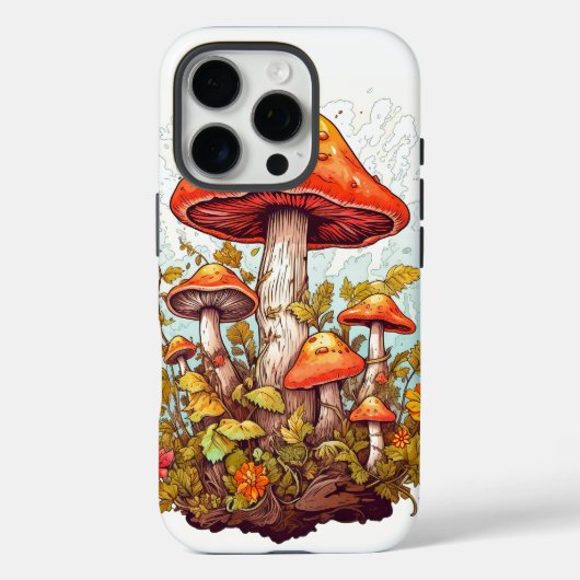 Illustration des Pilzwaldes Case-Mate iPhone Hülle (Rückseite)