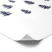 Illustration des Pine Tree Forest Art Poster (Ecke)