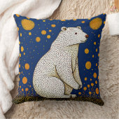 Illustration des Polarbären Kissen (Decke)