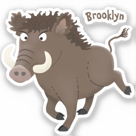 Illustration des Rasierapparats von Wildschweinen Aufkleber (Vorderseite)