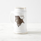 Illustration des Rasierapparats von Wildschweinen Bierglas (Vorderseite Links)