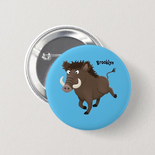 Illustration des Rasierapparats von Wildschweinen Button (Vorne & Hinten)