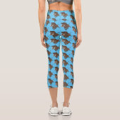 Illustration des Rasierapparats von Wildschweinen Capri Leggings (Rückseite)