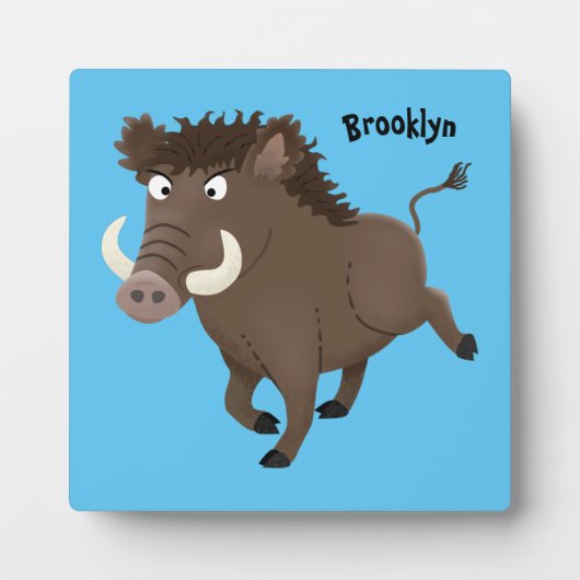 Illustration des Rasierapparats von Wildschweinen Fotoplatte (Vorderseite)