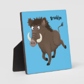 Illustration des Rasierapparats von Wildschweinen Fotoplatte (Vorderseite)