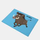 Illustration des Rasierapparats von Wildschweinen Fußmatte (Schrägansicht)