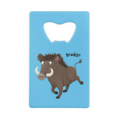 Illustration des Rasierapparats von Wildschweinen Geldbeutel Flaschenöffner (Rückseite)