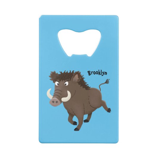 Illustration des Rasierapparats von Wildschweinen Geldbeutel Flaschenöffner (Rückseite)