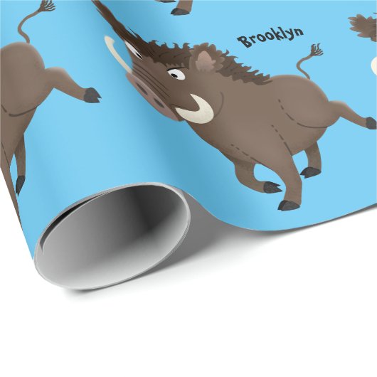 Illustration des Rasierapparats von Wildschweinen Geschenkpapier (Rolleneckpunkt)