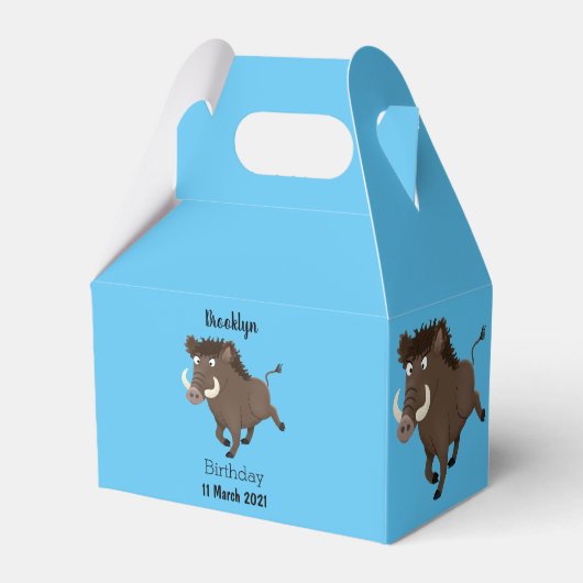 Illustration des Rasierapparats von Wildschweinen Geschenkschachtel (Rückseite)