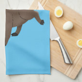 Illustration des Rasierapparats von Wildschweinen Geschirrtuch (Viertel Falte)