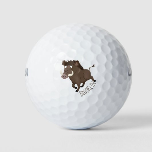 Illustration des Rasierapparats von Wildschweinen Golfball (Vorderseite)