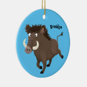 Illustration des Rasierapparats von Wildschweinen Keramik Ornament (Rechts)