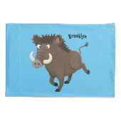 Illustration des Rasierapparats von Wildschweinen Kissenbezug (Rückseite)