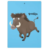 Illustration des Rasierapparats von Wildschweinen Klemmbrett (Rückseite)