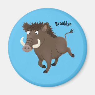 Illustration des Rasierapparats von Wildschweinen Magnet