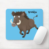 Illustration des Rasierapparats von Wildschweinen Mousepad (Mit Mouse)