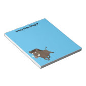 Illustration des Rasierapparats von Wildschweinen Notizblock (angewinkelt)