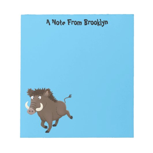 Illustration des Rasierapparats von Wildschweinen Notizblock (Vorderseite)