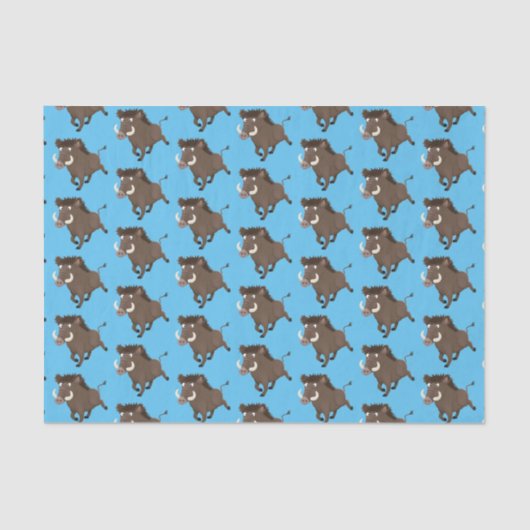 Illustration des Rasierapparats von Wildschweinen Seidenpapier (Vorderseite)