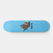Illustration des Rasierapparats von Wildschweinen Skateboard (Horizontal)