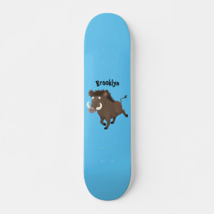 Illustration des Rasierapparats von Wildschweinen Skateboard