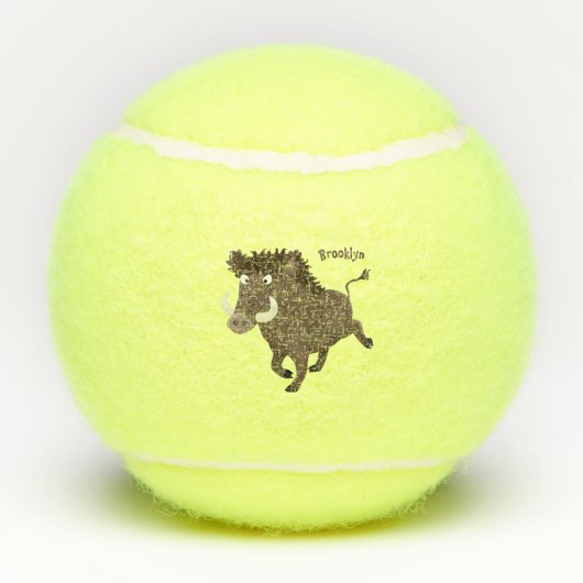 Illustration des Rasierapparats von Wildschweinen Tennisbälle (Rückseite)