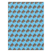 Illustration des Rasierapparats von Wildschweinen Tischdecke (Vorderseite)