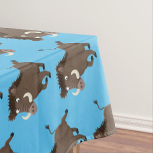 Illustration des Rasierapparats von Wildschweinen Tischdecke