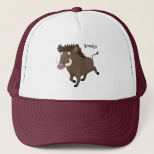 Illustration des Rasierapparats von Wildschweinen Truckerkappe