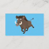 Illustration des Rasierapparats von Wildschweinen Visitenkarte (Rückseite)