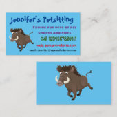 Illustration des Rasierapparats von Wildschweinen Visitenkarte (Vorne/Hinten)