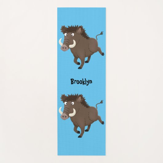 Illustration des Rasierapparats von Wildschweinen Yogamatte (Vorderseite)