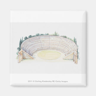 Illustration des römischen Amphitheaters Magnet