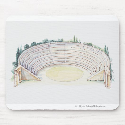 Illustration des römischen Amphitheatre Mousepad (Vorne)