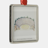Illustration des römischen Amphitheatre Silbernes Ornament (Rechts)