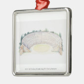 Illustration des römischen Amphitheatre Silbernes Ornament (Links)