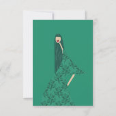 Illustration des roten Lipsticks Dankeskarte (Vorderseite)