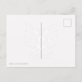 Illustration des roten Lipsticks Postkarte (Rückseite)