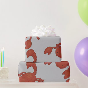 Illustration des roten Skorpions Geschenkpapier