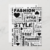 Illustration des Sammlers in Modewörtern - alt Postkarte (Vorne/Hinten)