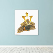 Illustration des Samurai-Helms aus dem 16. Jahrhun Leinwanddruck (Insitu (Holzboden))